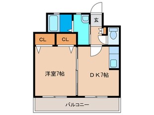 アルベール石丸の物件間取画像